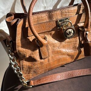 Michael Michael Kors Hamilton Soft Leather Lock Satchel